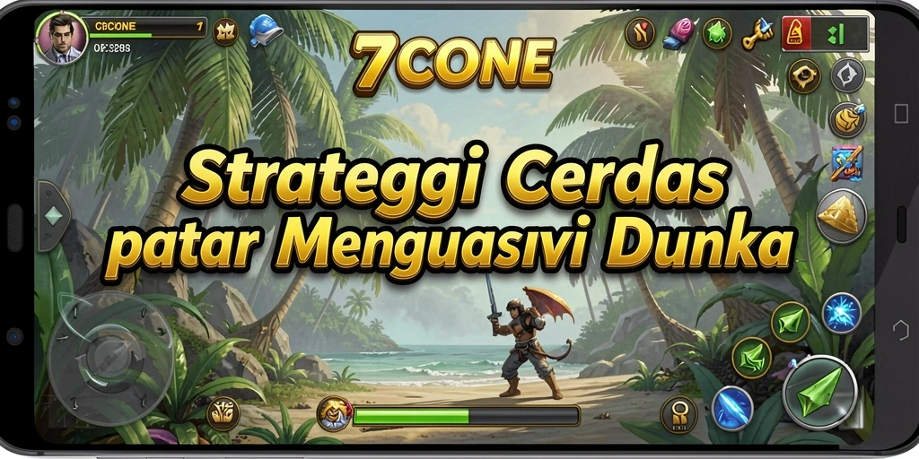 Screenshot gameplay <strong>7CONE</strong> menampilkan strategi pertempuran yang intens.