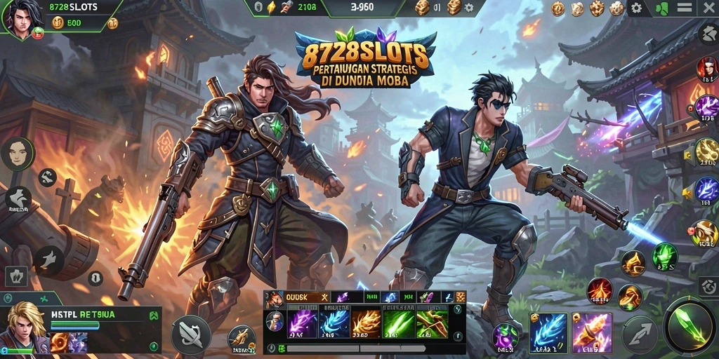 Gameplay seru dalam pertarungan MOBA di 8728SLOTS.
