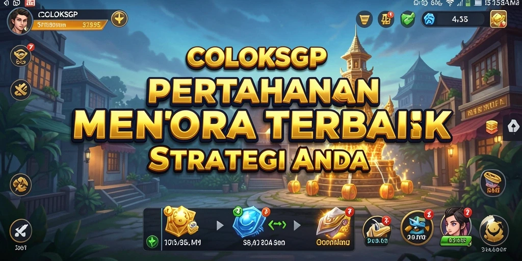 Tangkapan layar gameplay COLOKSGP yang menampilkan aksi menara pertahanan.