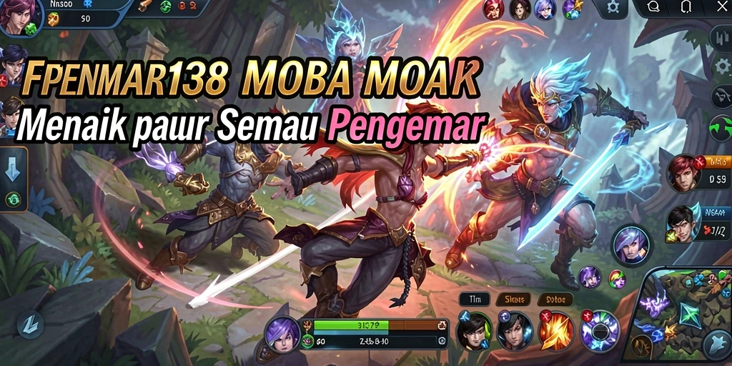 Screenshot LANCAR138 menunjukkan pertarungan seru antara karakter di arena.