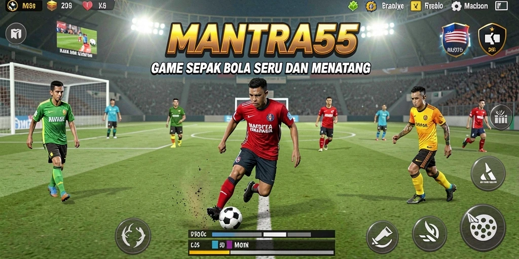 Tangkapan layar gameplay MANTRA55 yang mengasyikkan dan penuh aksi.