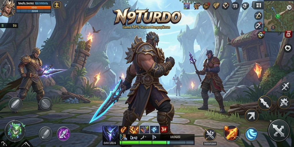 Tampilan gameplay N9TURBO yang menegangkan dan penuh aksi.