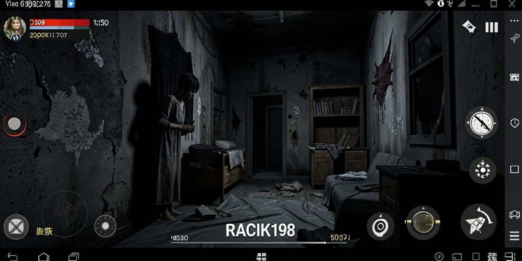 Tampilan gameplay mencekam dari RACIK198 dengan suasana Horror.