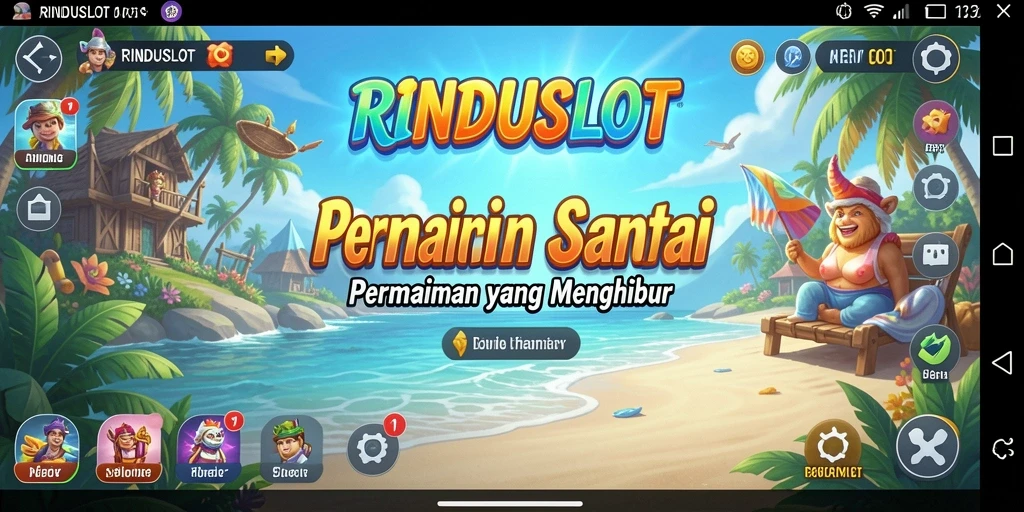 Tampilan gameplay menarik di RINDUSLOT yang penuh warna.