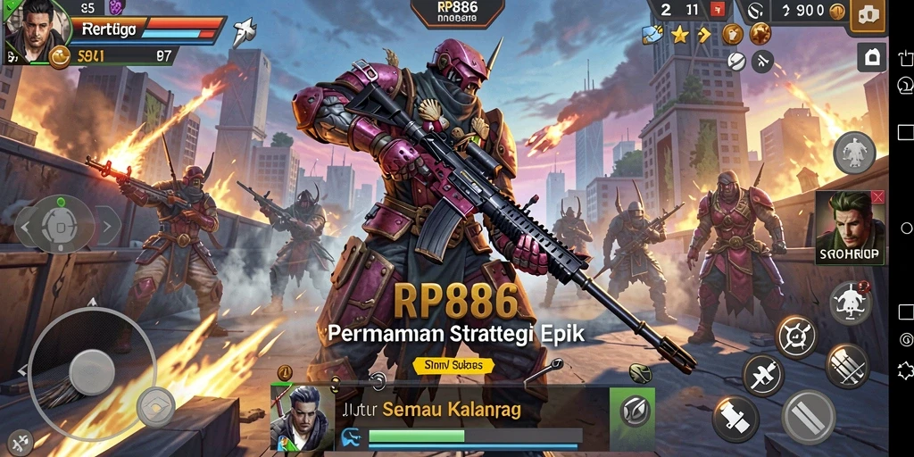 Tampilan gameplay RP886 yang menarik dan penuh strategi.