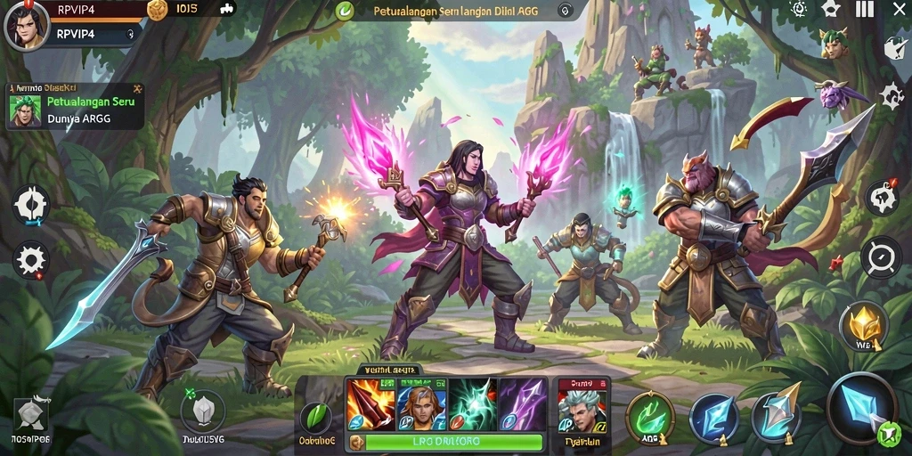 Tampilan menarik gameplay ARPG RPVIP4 yang menantang.
