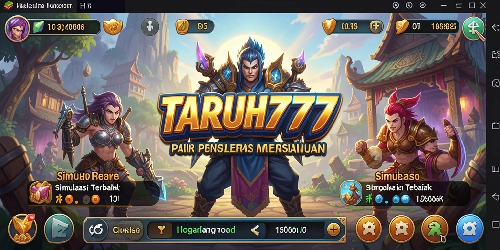 Screenshot gameplay TARUH777 menampilkan interaksi dan eksplorasi dunia virtual.