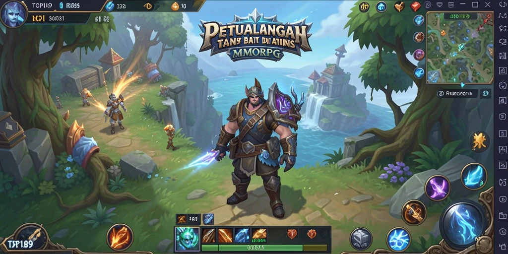Screenshot gameplay TOPI189 yang menampilkan petualangan seru dalam dunia MMORPG.