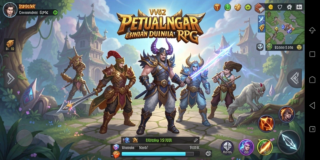 Gameplay seru VV62 dengan petualangan mendebarkan di dunia RPG.